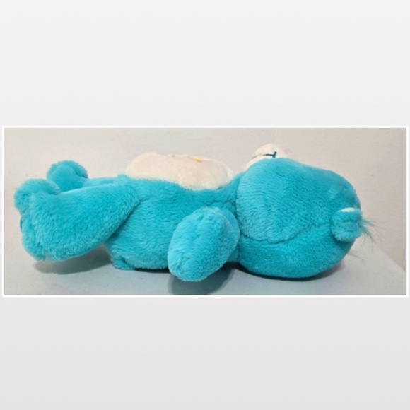 Vintage 04 Care Bears Plush Toy Kids Teddy Bear Blue Thanks A Lot Bear Rainbow - Picture 6 of 15